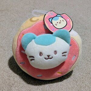 Anirollz Donut Cat Plush NWT – Kawaii Pastel Kitty Roll Toy